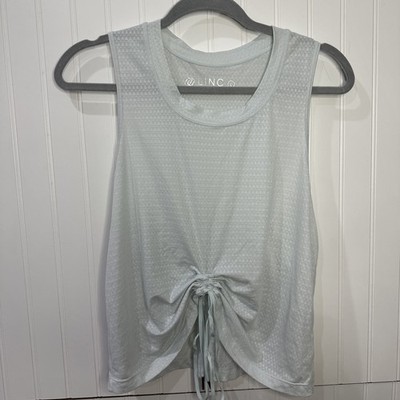 LINC Light Mint Green Tank Top Center Cinched Racerback Size Large