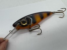 6” RWL Custom Lures Brown Perch Crankbait Deep Glidebait Jerkbait Musky Lure