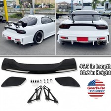 Gloss Black 20 Generation Universal Rear Spoiler With Aluminum Bracket For Sedan