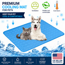 Dog Cooling Mat Pet Bed Summer Ice Pad Washable Cool Blanket For Large Dogs Cats