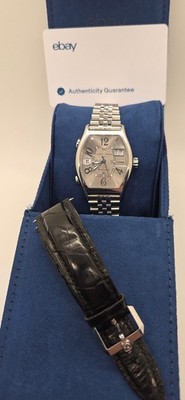 Ulysse Nardin Rare Silver Dial Big Date Dual Time Automatic Swiss Watch