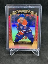 2024-25 Upper Deck Stature Connor McDavid Red /249 #19 Edmonton Oilers