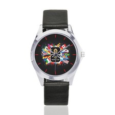 2026 World Soccer Flags Graphic Unisex Watch