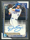 2024 Bowman Draft Chrome Prospect #CPA-JC Jac Caglianone 1st Auto Royals
