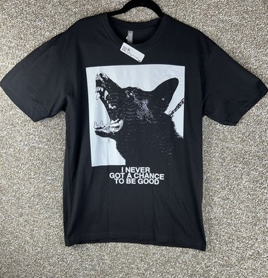 Wolf Howling I Never Got the Chance to Be Good Sz Large Black Alpha Male New