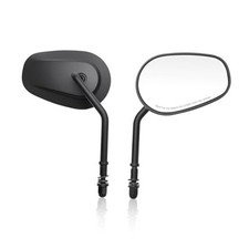 Motorcycle Mirrors 8mm 10mm Rearview Mirrors Fit for Harley Black-harley mirror