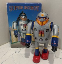 Vintage Super Robot X-25 Wind-up Type Tin Toy - RARE