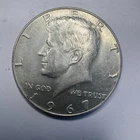1967 Kennedy 40% Silver Half Dollar