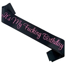 It's My Birthday Sash, Happy Birthday Party Decorations, Birthday Party Sash for