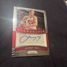 2019-20 Panini Prizm Penmanship Luc Longley Auto #PM-LLG