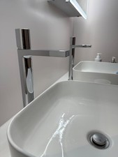 PANCHO TAP_ designer tall basin sink mixer chrome