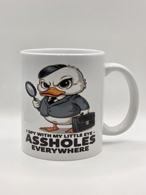 Lustige Bürotasse Ich spioniere mit meinem kleinen Auge Kaffeetasse Mitarbeiter Geschenk Arbeit Humor