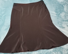 White House Black Market A-Line Flounce Skirt Womens 4 Side Zips Made in USA