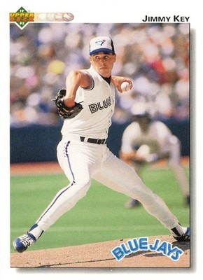 Jimmy Key 1992 Upper Deck #302 Toronto Blue Jays