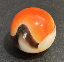 VTG Peltier NLR Tiger Sunset Marble Orange Brown White Swirl 5/8” Machine Made