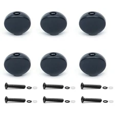 6PCS Metal Small Oval Guitar Tuning Peg Buttons,Tuning Key Button Heads Tuner...