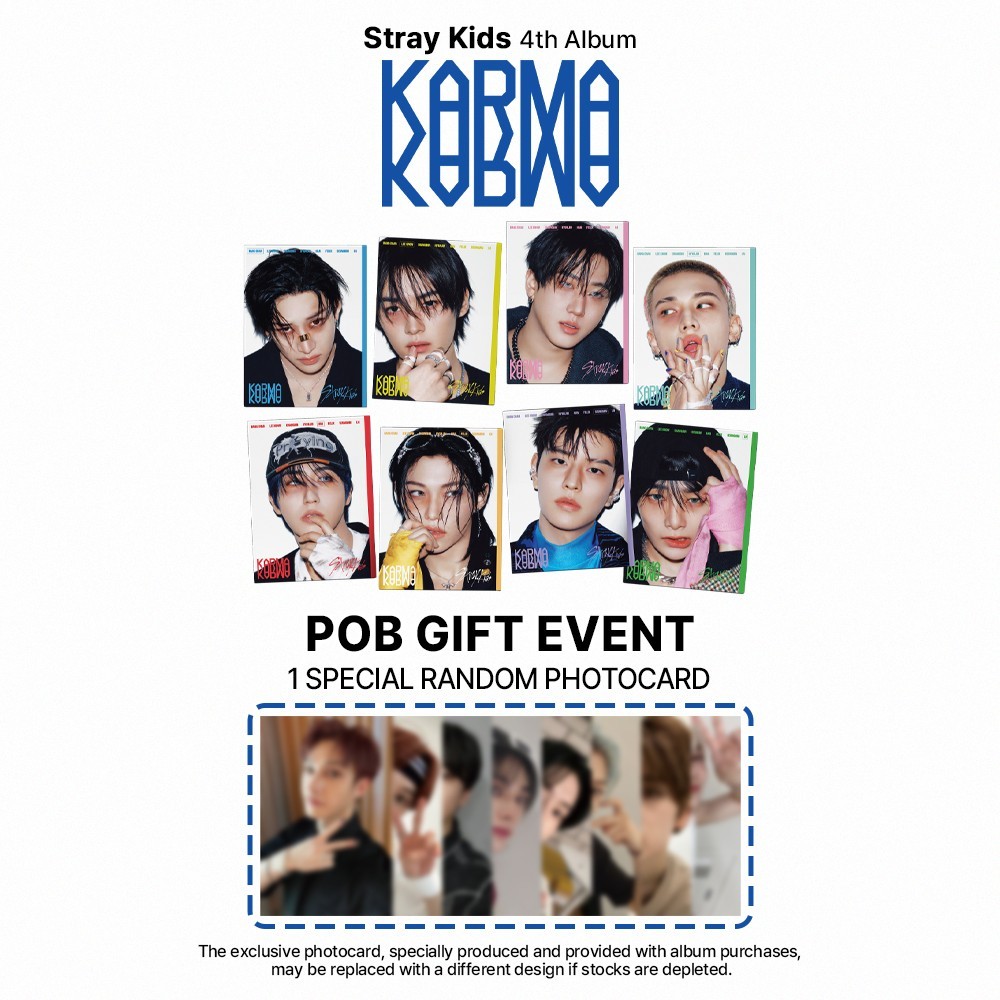 Stray Kids 4° Album [Karma] Versione Standard CON P.O.B + Photocard Extra - Ceremony