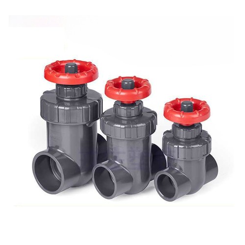 PVC Grey Gate Valve For Aquarium Fish Tank Plumbing Sump Metric 20 25 32 40 50mm - Afbeelding 8 van 11