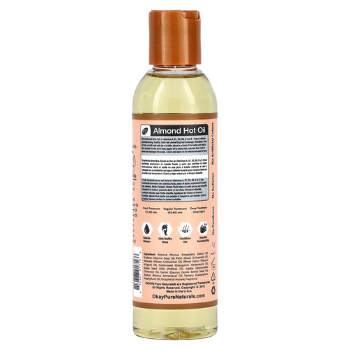 Almond Hot Oil Treatment, 6 oz (177 ml) - 第 2/2 張圖片