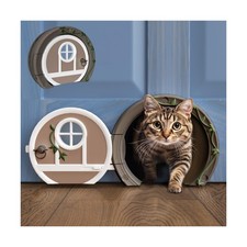 Gnome Door Cat Door for Interior Doors - Stylish Functional with... Fast