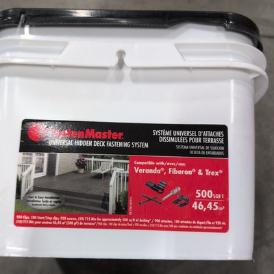 #ad FastenMaster Universal Hidden Deck Fastening System 500 sq ft. FMTHDCLIP 500 $125.00