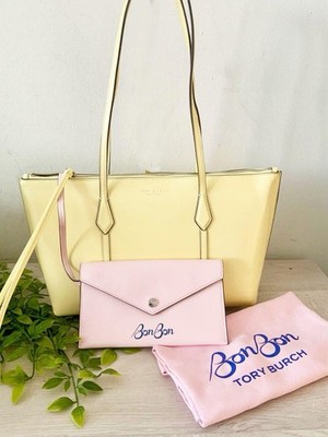NWT TORY BURCH X BONBON LTD. ED. PERRY ZIP TOTE W/POUCH