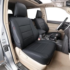 Ekr Custom Fit Leather Seat Covers For 2010-2024 Toyota 4runner 5-seaters Black