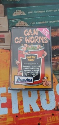 Can of Worms (1987) Commodore C16 / +4 (Tape, Box, Manual) works 8-bit classic