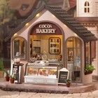 Cocoa Bakery Dollhouse Kit - Miniature DIY Kit with LED Light — photo 1