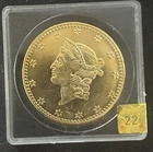 AMERICAN Coin Liberty Head Gold 24KT $1 - 1849 TYPE 1 - #9 1/100 PROOF Hologram