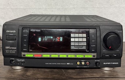 Aiwa AV-X200 Super T-Bass Home Theater AV Surround Sound Stereo Receiver TESTED