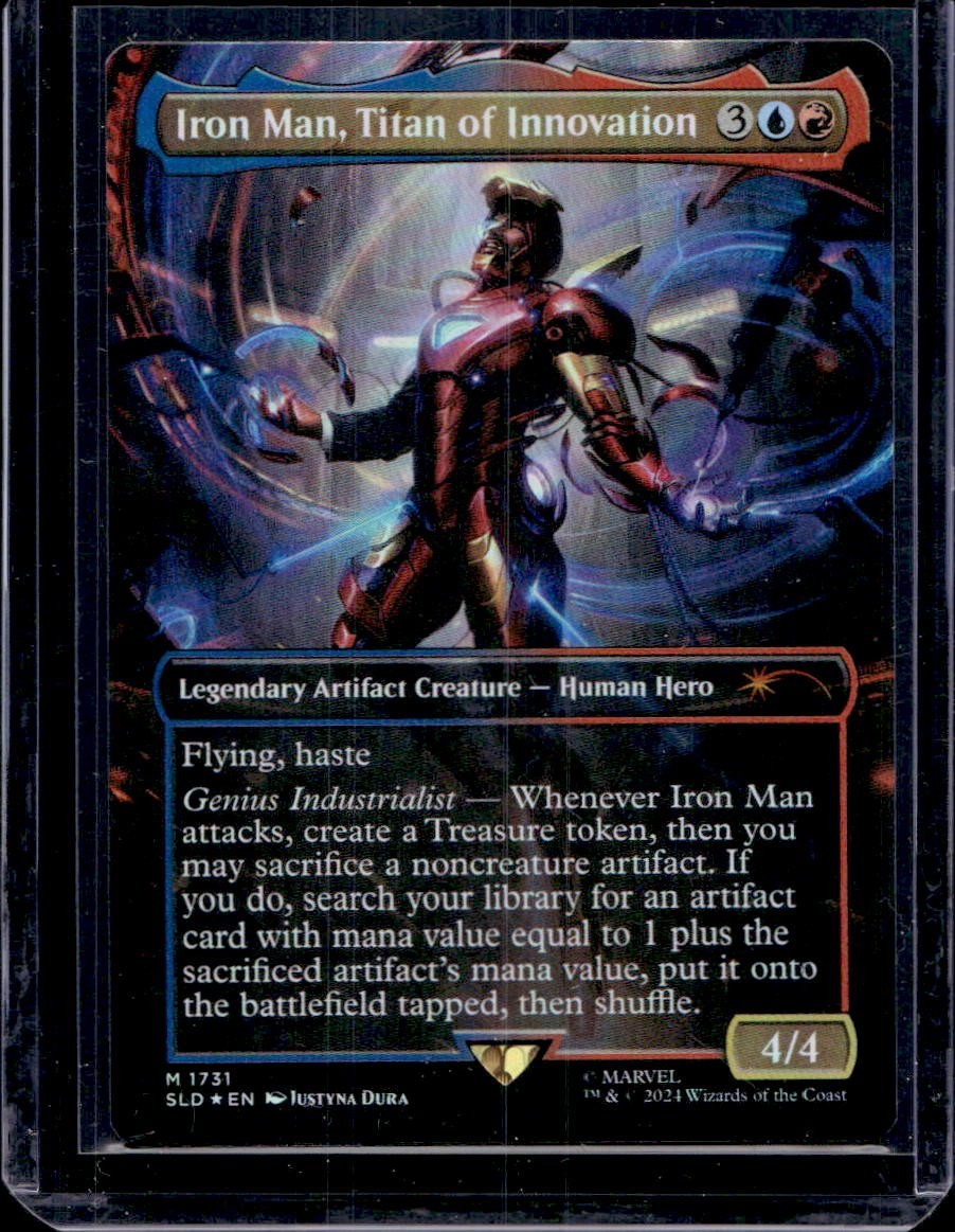 MTG SLD 1731 Iron Man Titan of Innovation - Foil - Secret Lair x