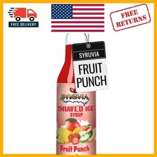 12.7oz Snow Cone Syrup - Fruit Punch Flavor, Ideal for Parties