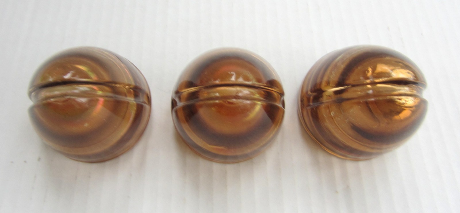 3 VTG 1936 Rolls Royce Ace Cornercroft Glass Beehive Marker Running Signal Lens