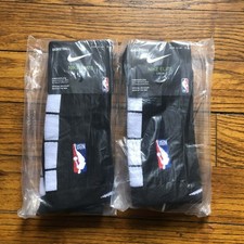 NEW NBA 2018 Nike Elite Crew Socks 2 packs 1 Pair Each Large 42-46