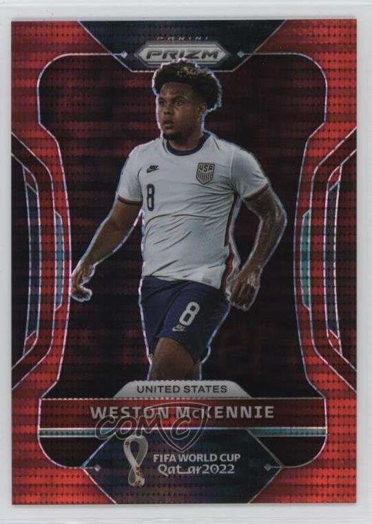 2022 Panini Prizm World Cup Qatar Breakaway Red 3/99 Weston McKennie #209 07xx