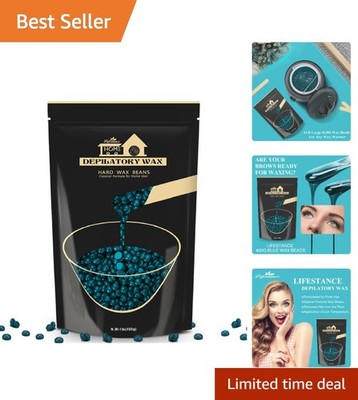 Convenient 1lb Jasmine Hard Wax Beads - Gentle Hair Removal for Every Body Part