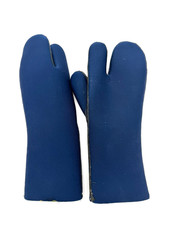 Blue Neoprene 3-Finger Dive Gloves Scuba Lobs...