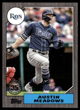 2022 Topps Series 1 - 1987 Topps Baseball 35th Anniversary Black #T87-15 Austin
