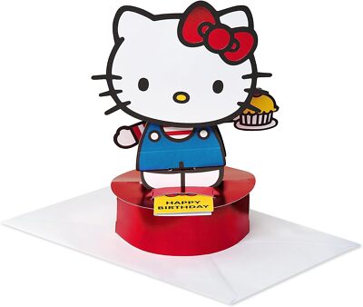 激レア☆ハローキティ☆BIRTHDAY MESSAGE☆ American Greetings Displayable Hello Kitty Birthday Card