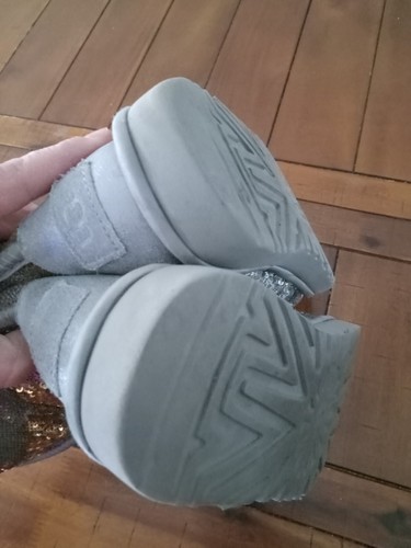 Size 10, Glitter Silver Gold UGG Shoe's, Woman's - Picture 13 of 13