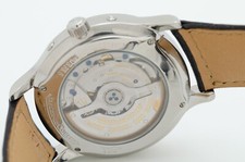 Jaeger LeCoultre Master Control Moon Black Full Calendar Stainless Steel Watch 17