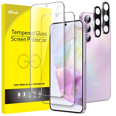 Screen Protector for Samsung Galaxy A35 5G 6.6-Inch with Camera Lens Protector
