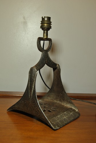 Etrier ancien de cavalier spahis cavalerie soldat militaire monté en lampe - Picture 16 of 24