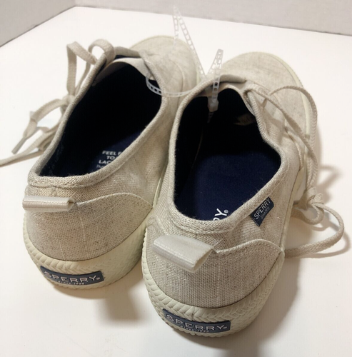 NEU Sperry Top-Sider Damen-Schnürschuhe hellbraun Turnschuhe neutral Größe 9,5 - Bild 3 von 5