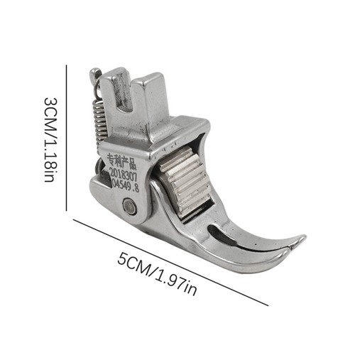 Sewing Machine Roller Presser Foot For Leather Curtain Thick Cloth Fabric - Photo 2/14
