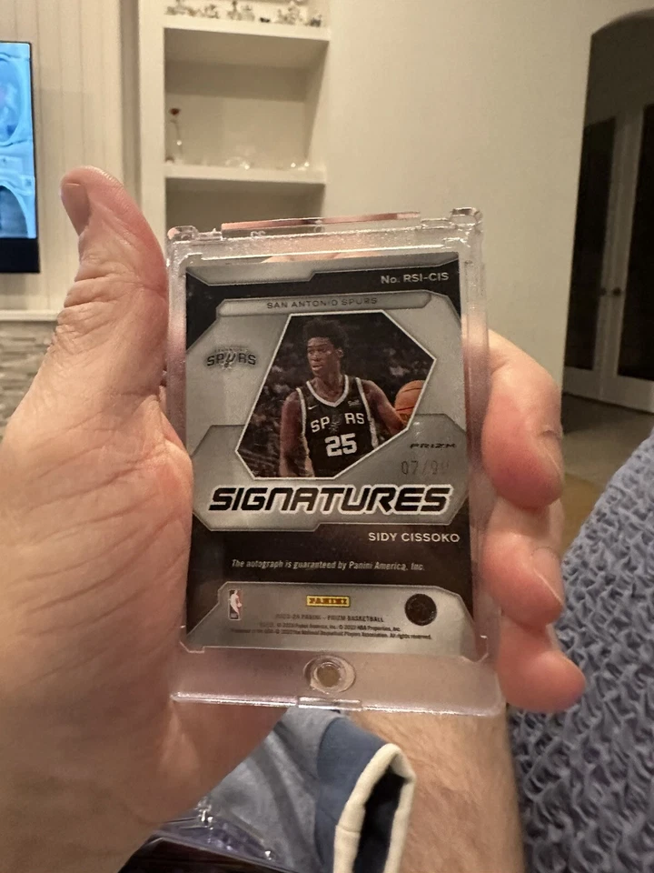 2023-24 Panini Prizm Signatures Red Prizm Autograph Auto Sidy Cissoko 82/99 RC - Image 2 of 2