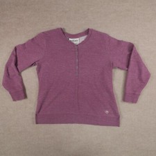 Ariat Women's XL Purple Henley Sweatshirt Outdoor Casual Top Western Rodeo