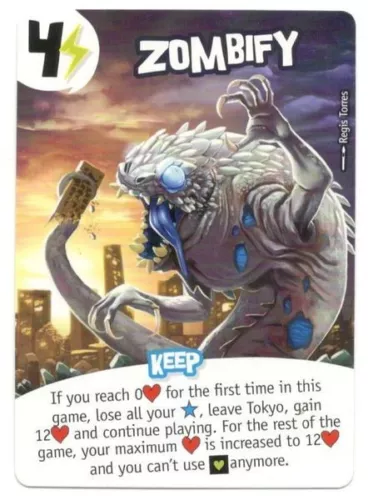 King of Tokyo/ King of New York: Zombify Promo Card 2018