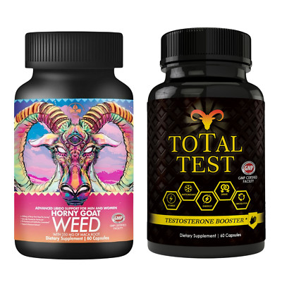 Horny Goat Weed & Vitality Support Antioxidant Dietary Supplement 60 Capsules
